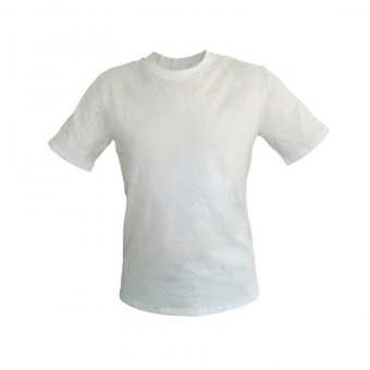 Футболка х/б трикотажная пл. 160 гр./м.кв. (белая)