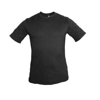 Футболка х/б трикотажная пл. 160 гр./м.кв. (черная)